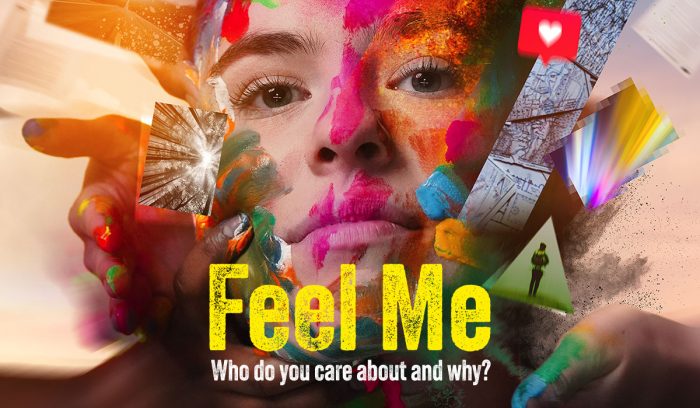 Feel Me - Image of person with things exploding from their head